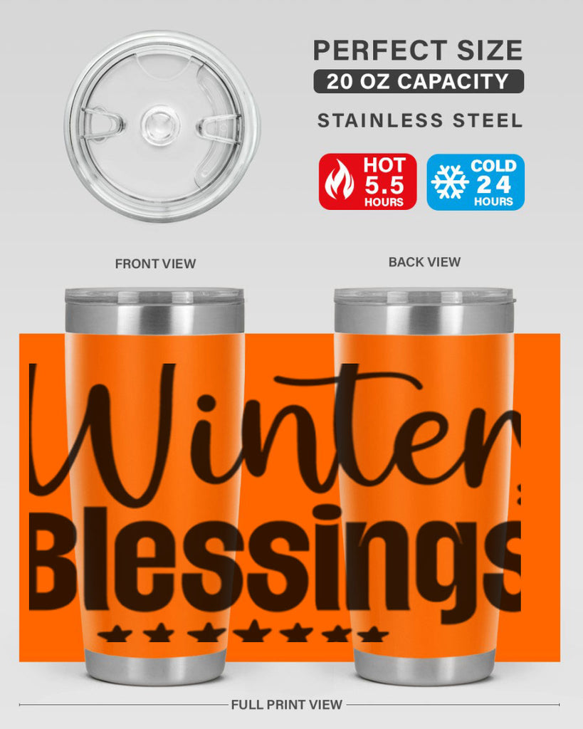 Winter Blessings497#- winter- Tumbler