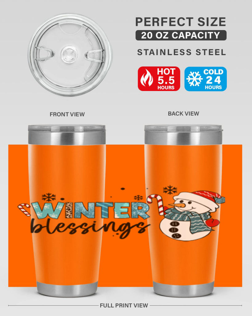 Winter blessings 570#- winter- Tumbler