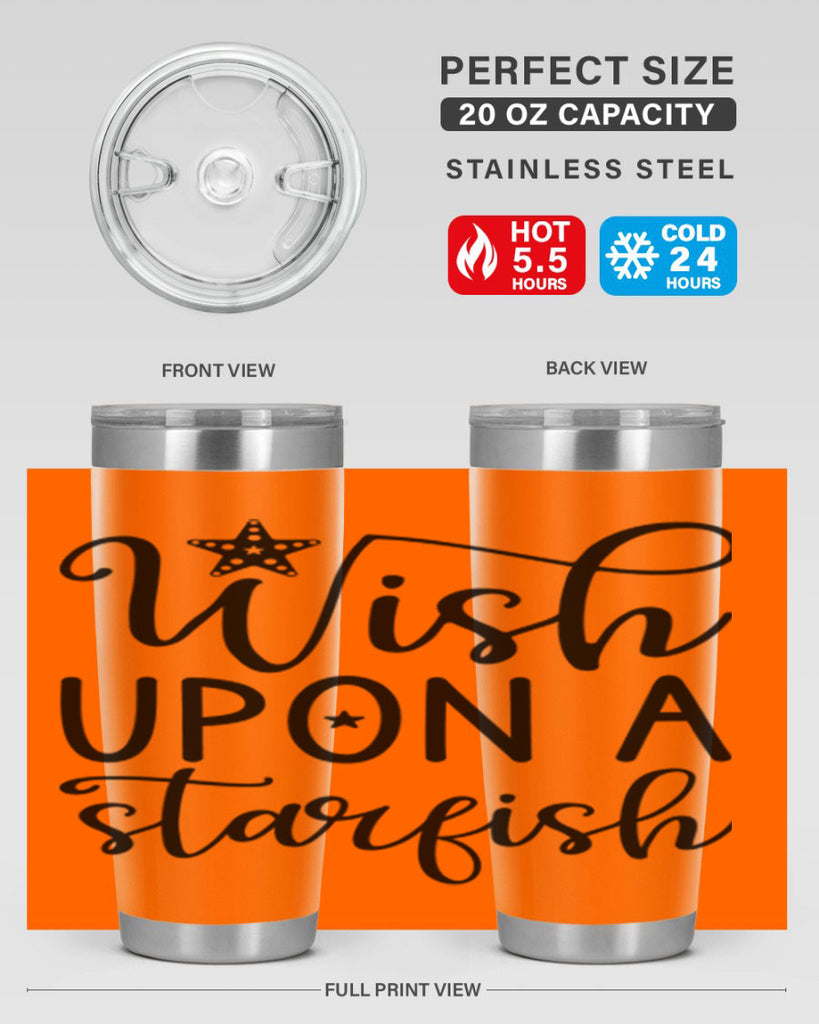 Wish upon a starfish  602#- spring- Tumbler