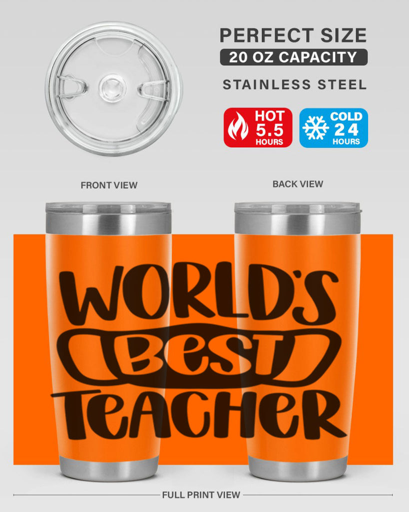 Worlds Best Teacher Style 27#- teacher- tumbler