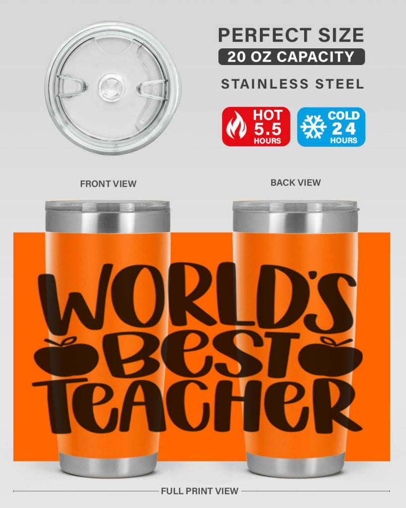 Worlds Best Teacher Style 28#- teacher- tumbler