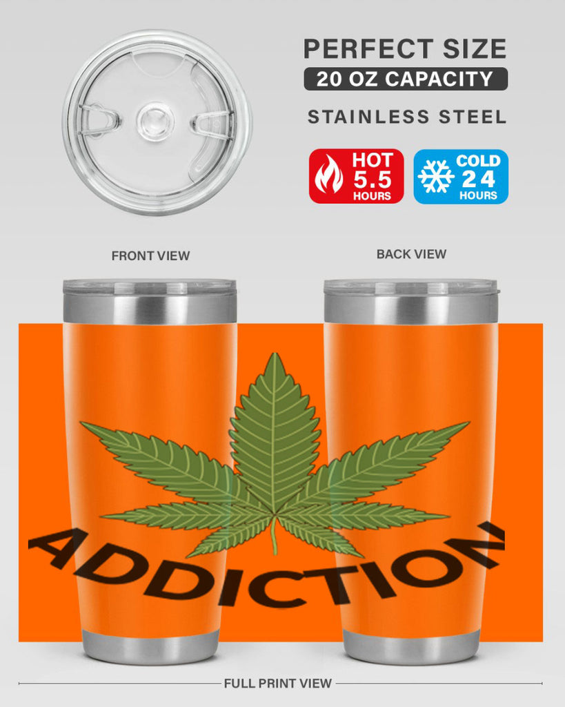 addiction cannabis 8#- marijuana- Tumbler