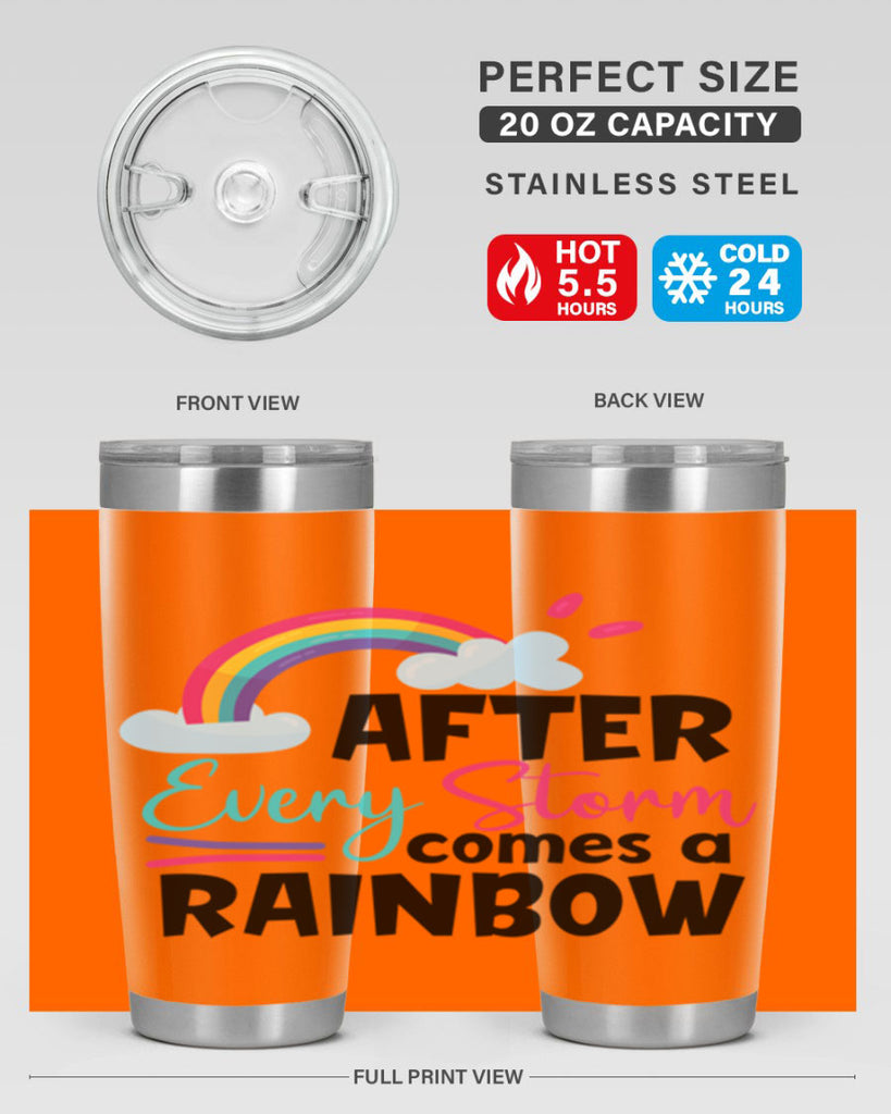 after every storm comes a rainbow Style 291#- baby- tumbler