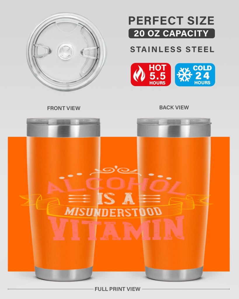 alcohol is a misunderstood vitamin 50#- cooking- Tumbler