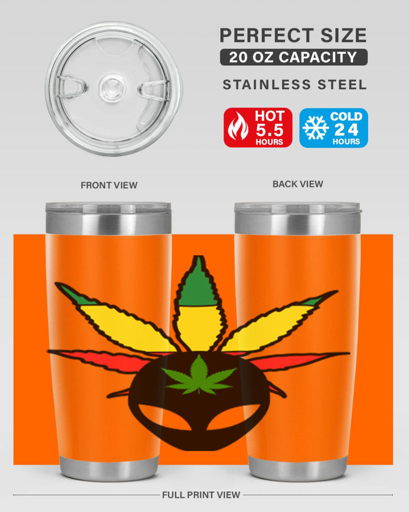 alien cannabis 10#- marijuana- Tumbler