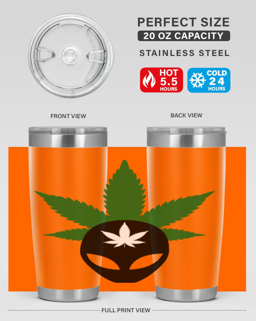 alien cannabis 11#- marijuana- Tumbler