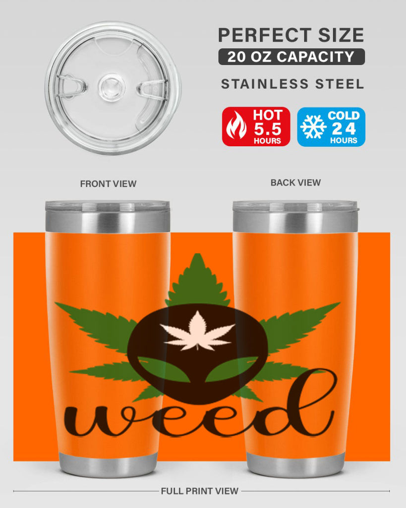 alien weed 12#- marijuana- Tumbler