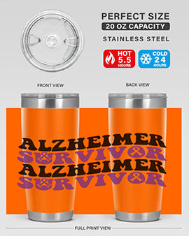 alzheimer survivor 9#- alzheimers- Tumbler