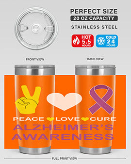 alzheimers awareness style 70#- alzheimers- Tumbler