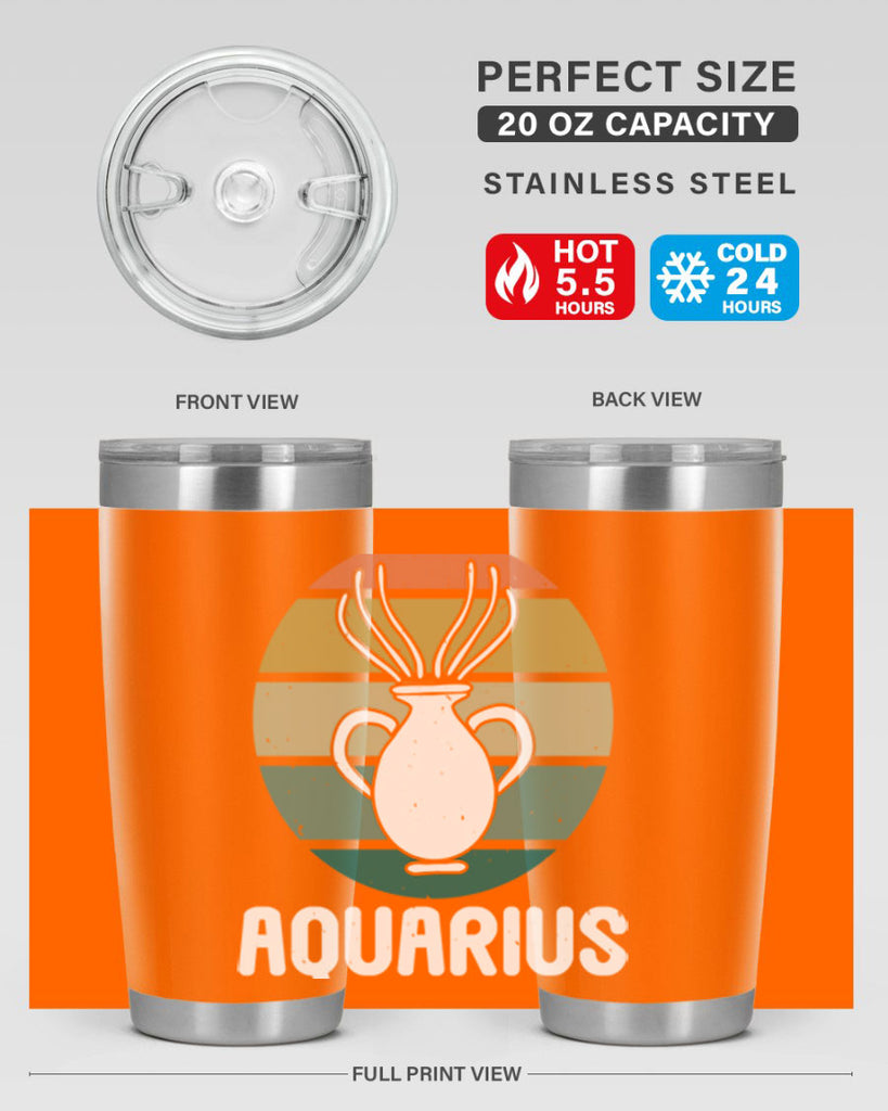 aquarius 78#- zodiac- Tumbler