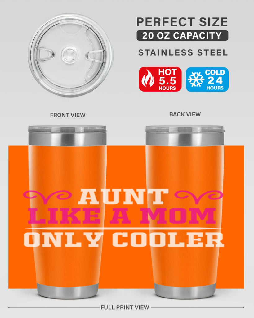 aunt like a mom only cooler 216#- mom- Tumbler