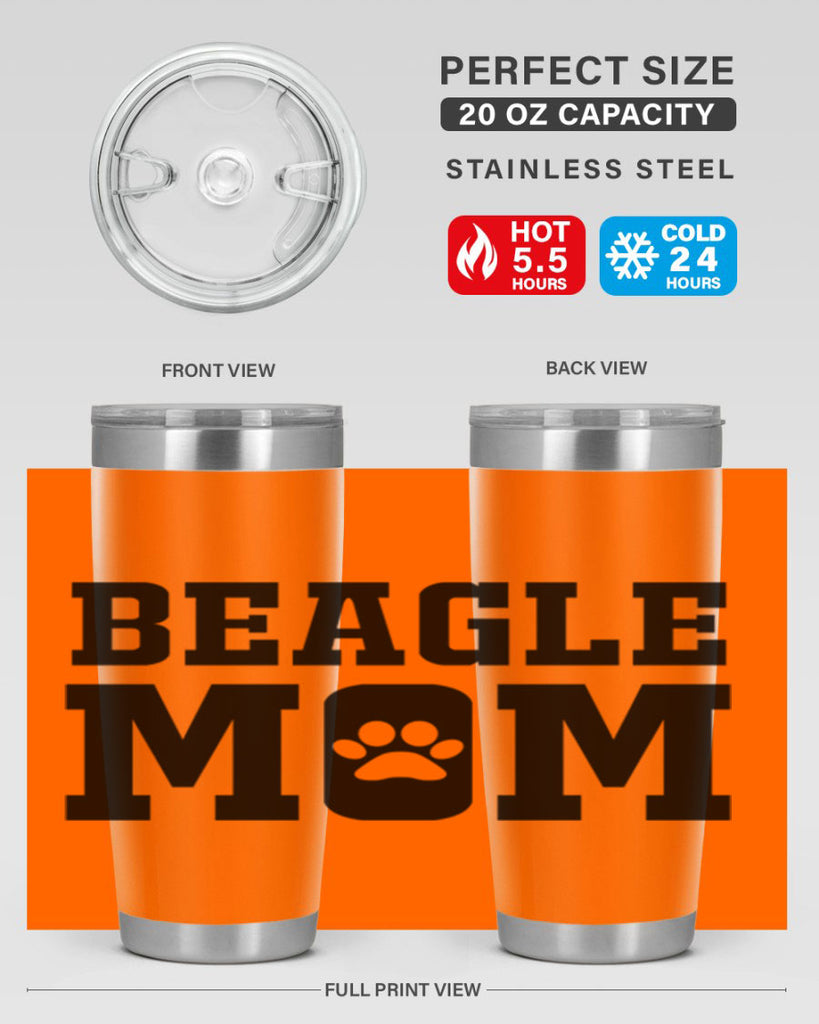 beagle mom 215#- mom- Tumbler