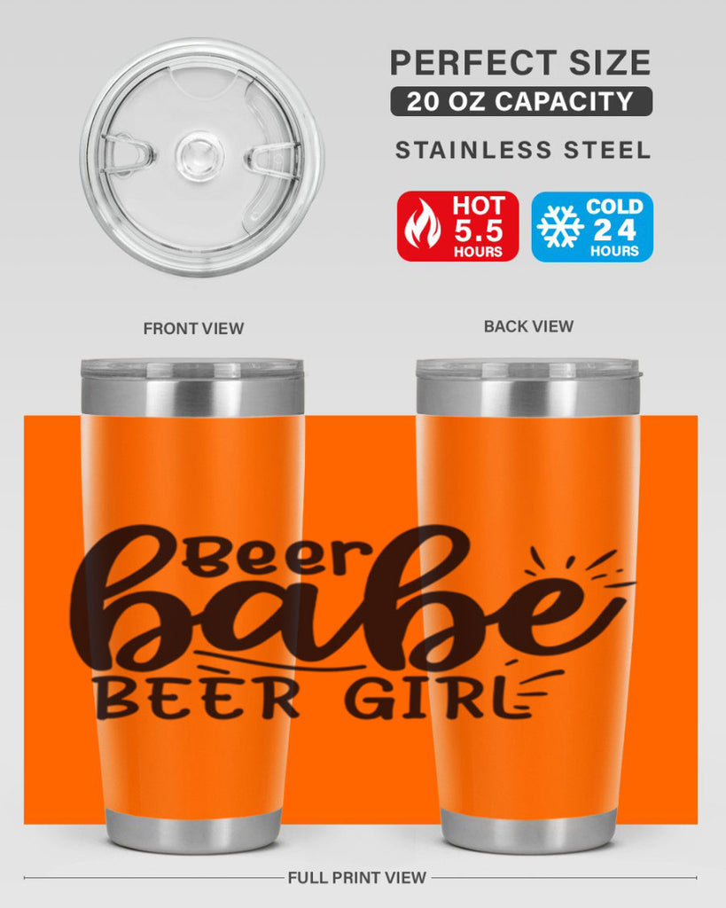 beer babe beer girl 136#- beer- Tumbler