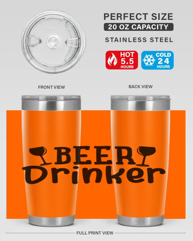 beer drinker 133#- beer- Tumbler