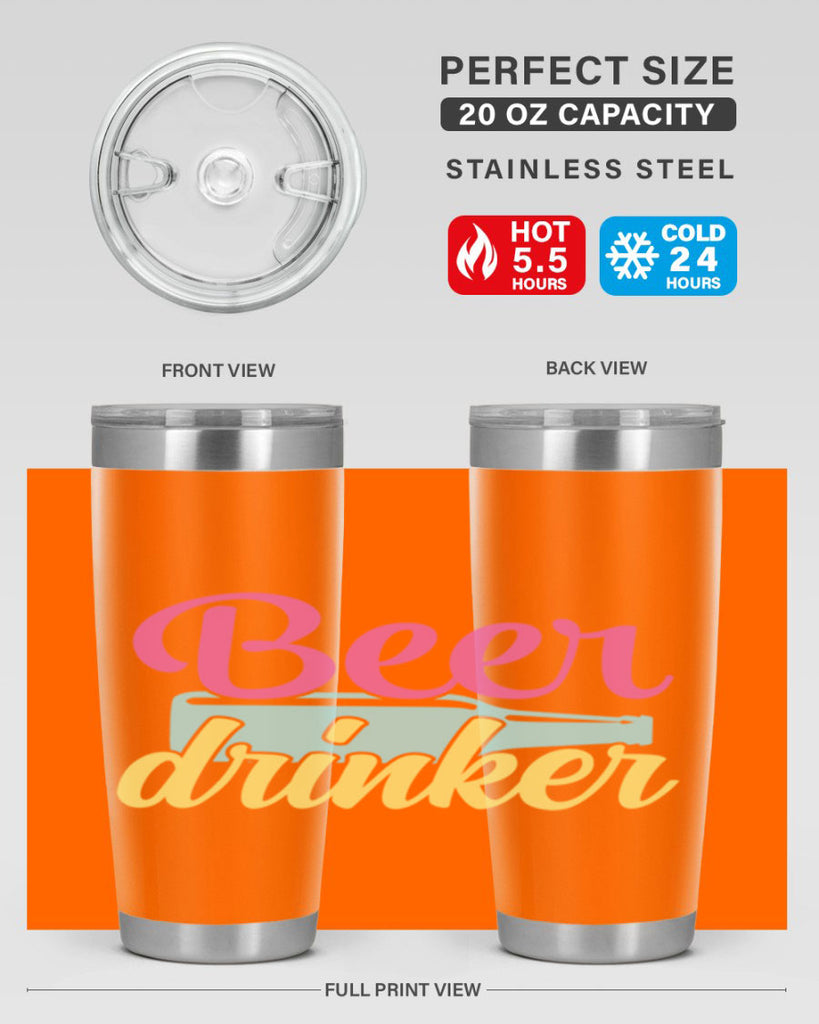 beer drinker 134#- beer- Tumbler