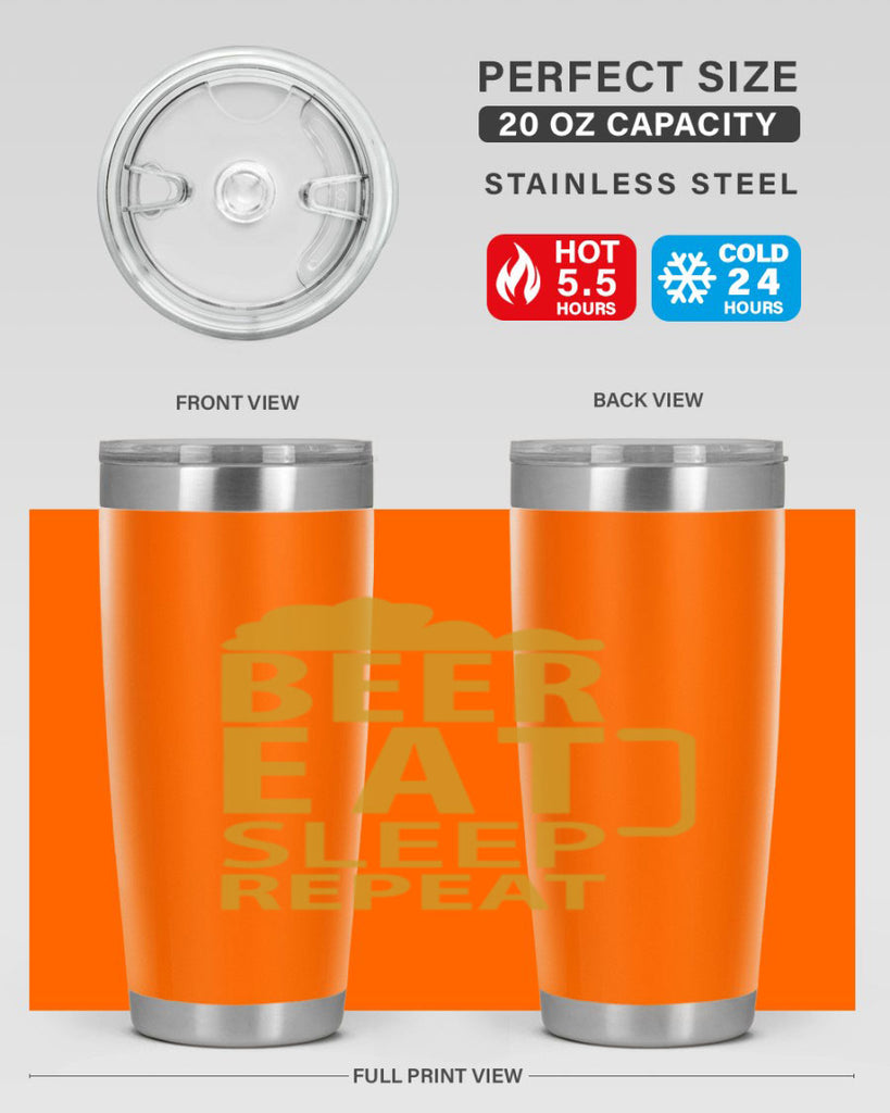 beer eat sleep 109#- beer- Tumbler