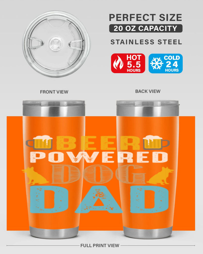 beer power dog dad 145#- beer- Tumbler