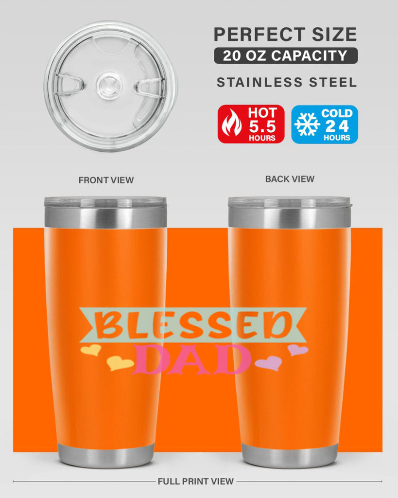 blessed dad 37#- dad- Tumbler