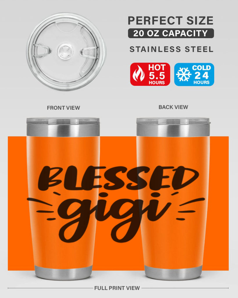 blessed gigi 64#- grandma - nana- Tumbler