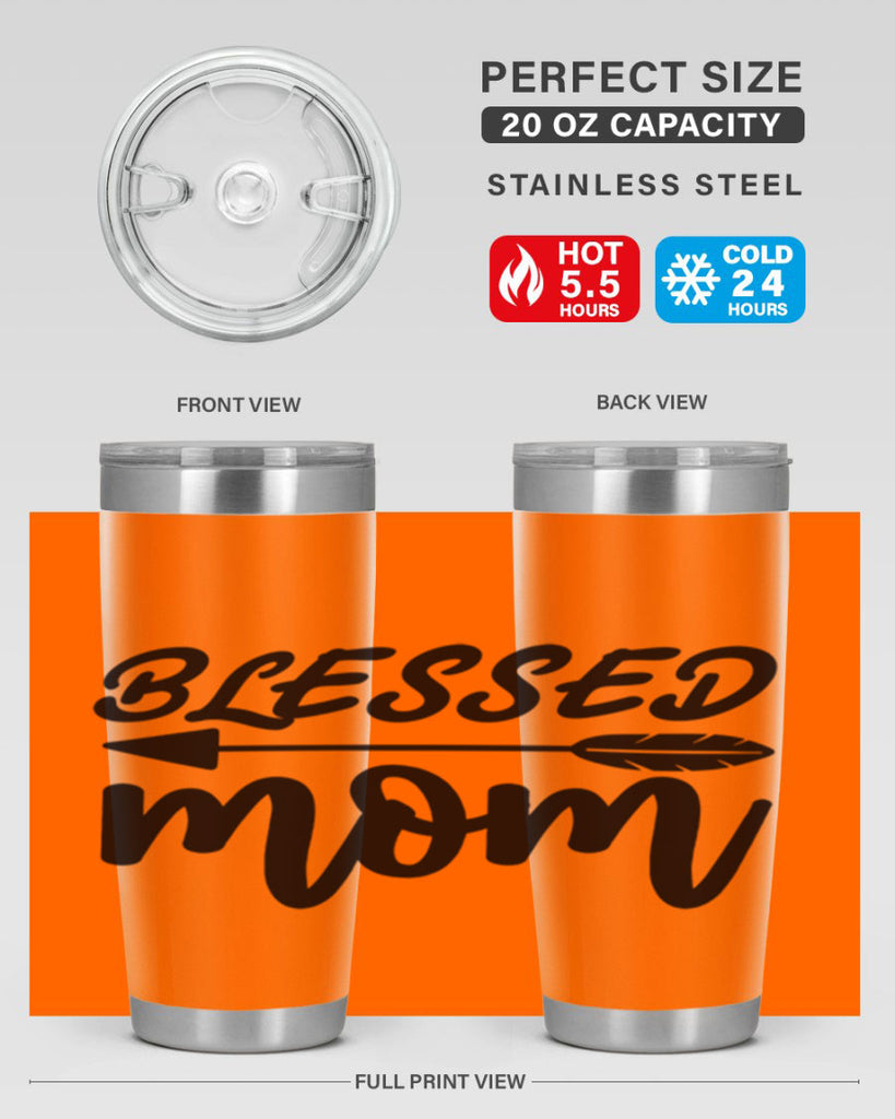 blessed mom 270#- mom- Tumbler