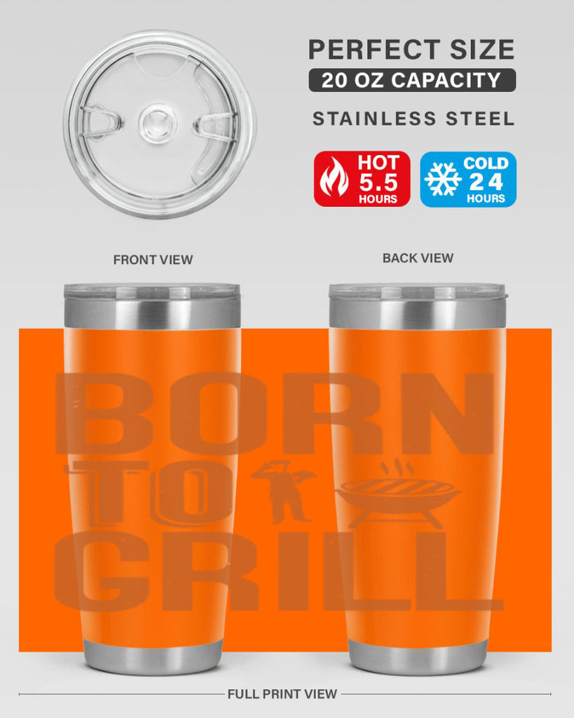 born to grill 1#- bbq- Tumbler