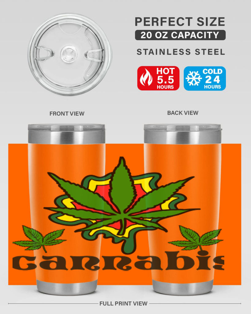 cannabis a 39#- marijuana- Tumbler