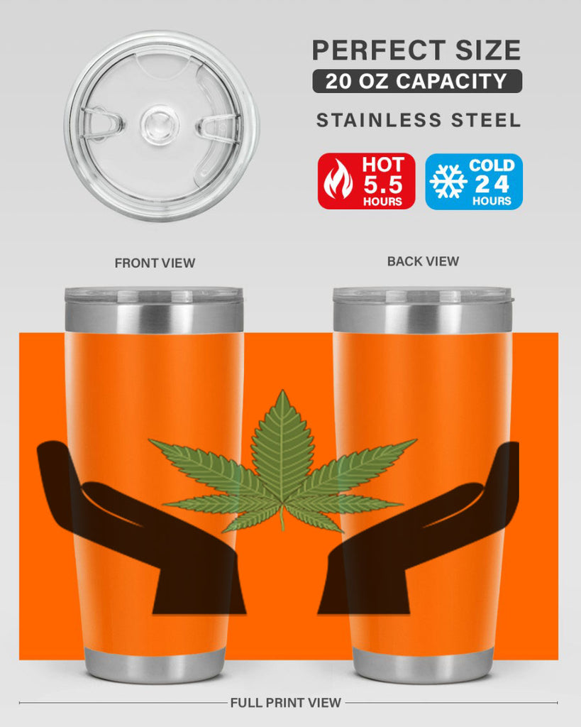 cannabis hands 44#- marijuana- Tumbler