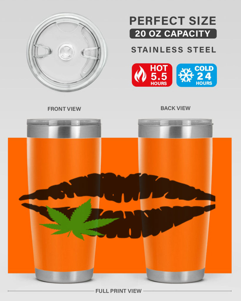 cannabis lips 47#- marijuana- Tumbler