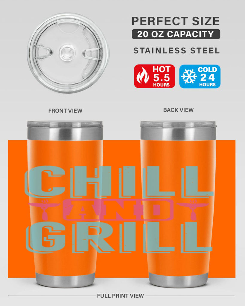 chill and grill 49#- bbq- Tumbler