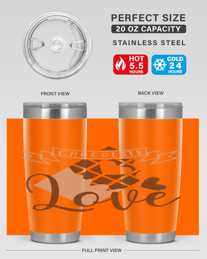 chocolate love 44#- chocolate- Tumbler