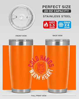 cold hands warm heart Style 42#- cat- Tumbler
