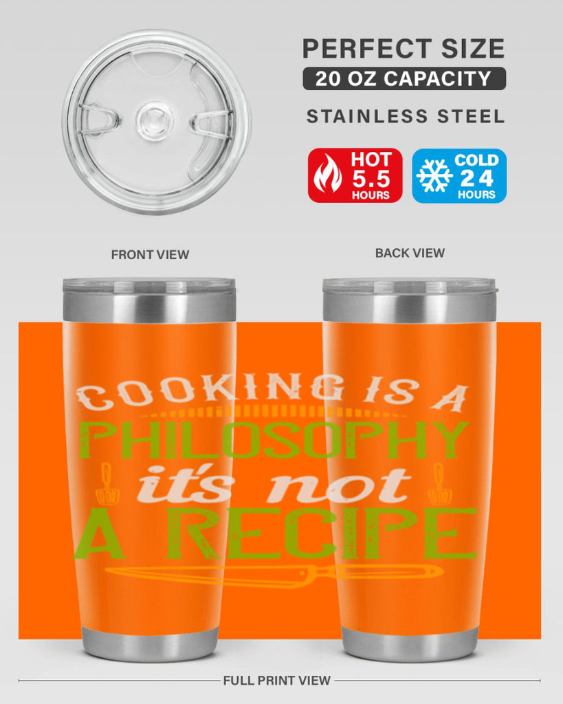 cooking is a philosophyits not a recipe 48#- cooking- Tumbler