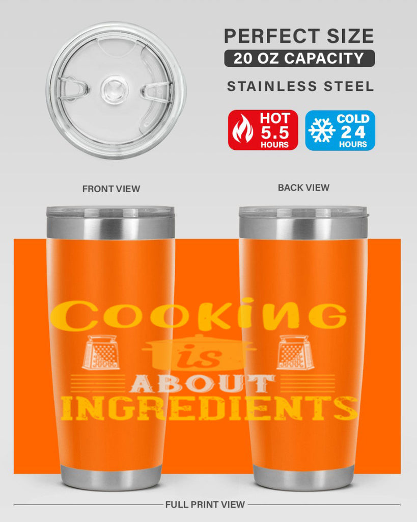 cooking is about ingredients 47#- cooking- Tumbler