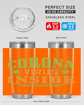 coronavirus inside Style 2#- corona virus- Cotton Tank