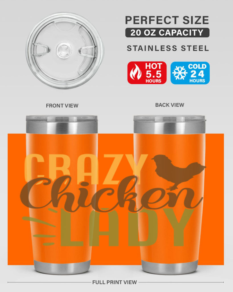 crazy chicken lady 18#- farming and gardening- Tumbler