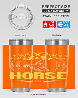 crazy horse Style 9#- horse- Tumbler