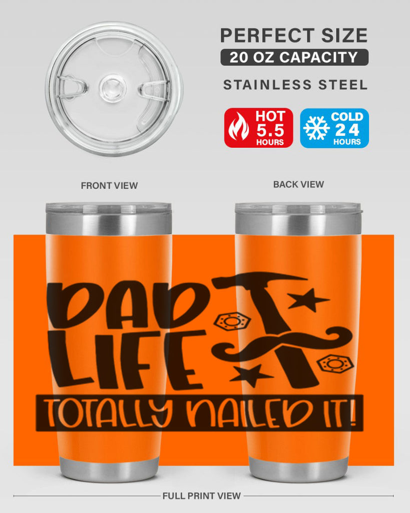 dad life totally nailed it 64#- fathers day- Tumbler
