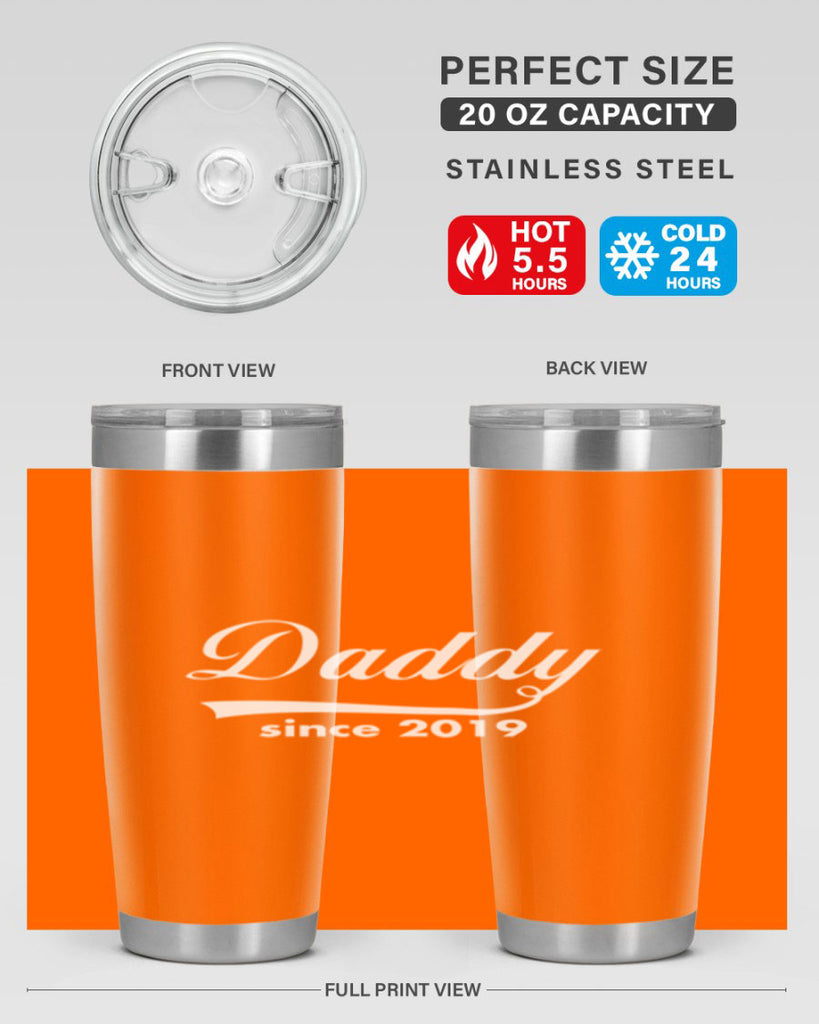 daddy since 21#- dad- Tumbler