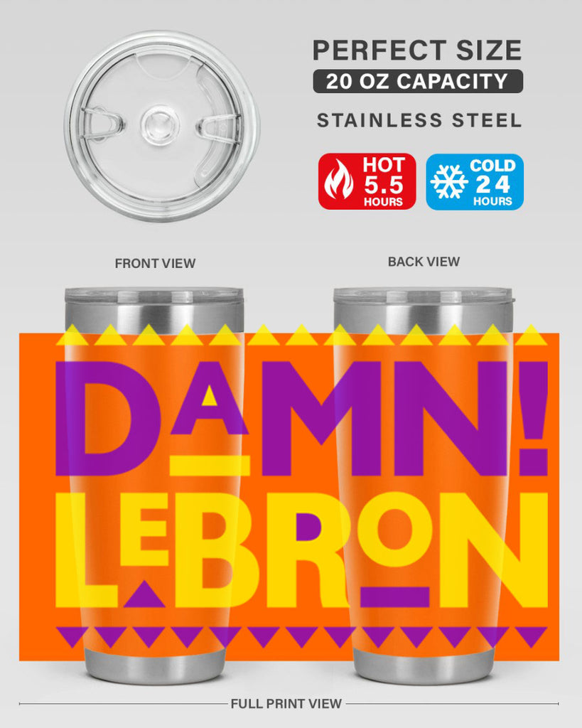 damn lebron 177#- black words phrases- Cotton Tank