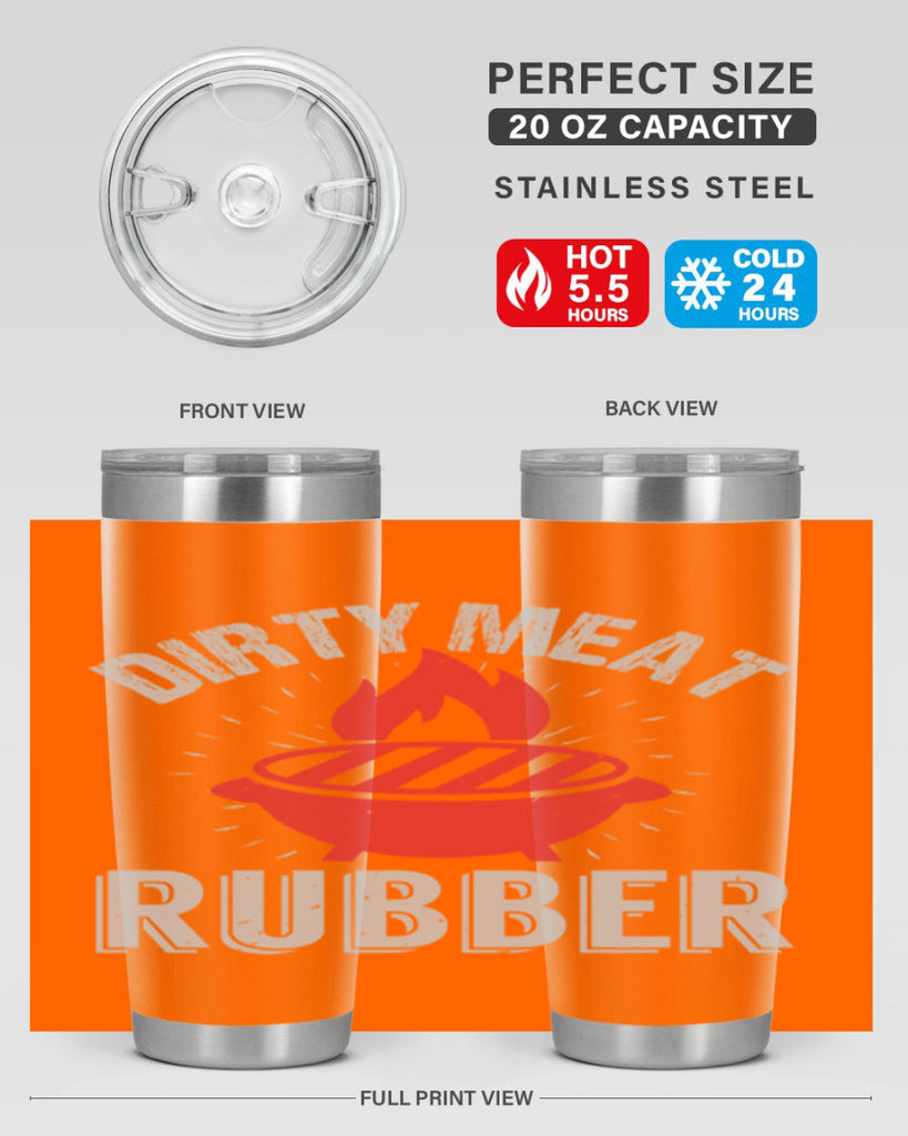 dirty meat rubber 46#- bbq- Tumbler