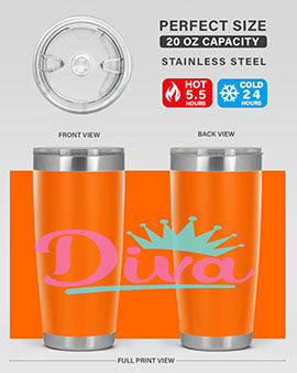 diva Style 121#- dog- Tumbler