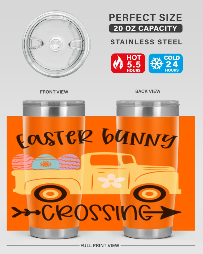 easter bunny crossing 59#- easter- Tumbler