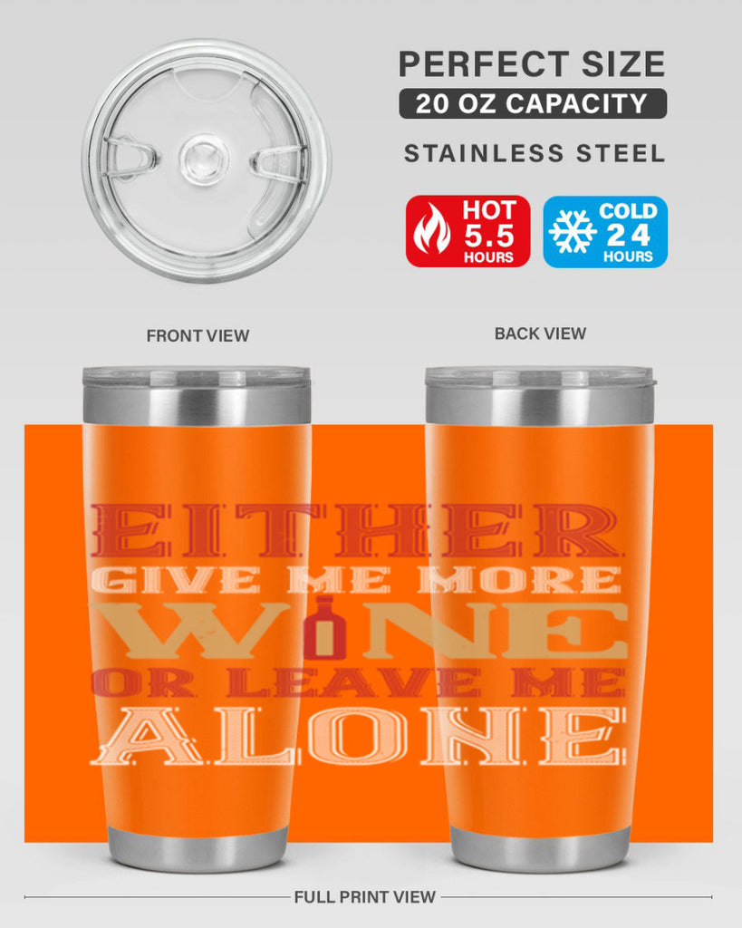 either give me more wine 86#- wine- Tumbler