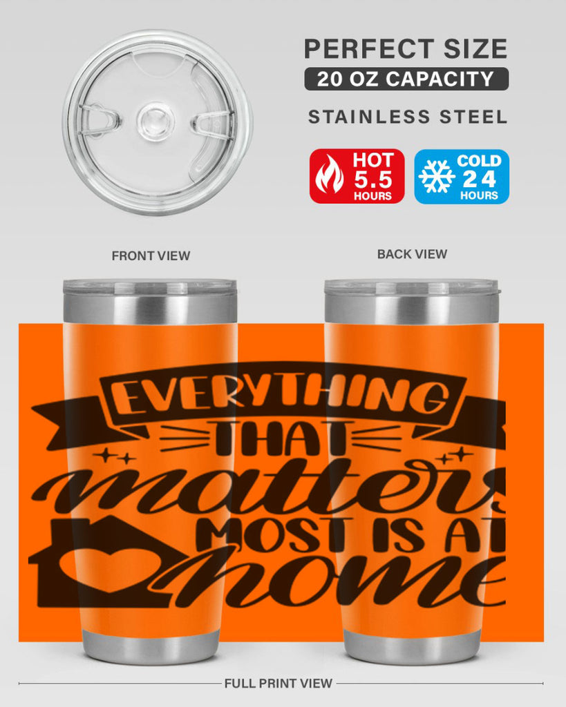 everything that matters most is at home 20#- home- Tumbler