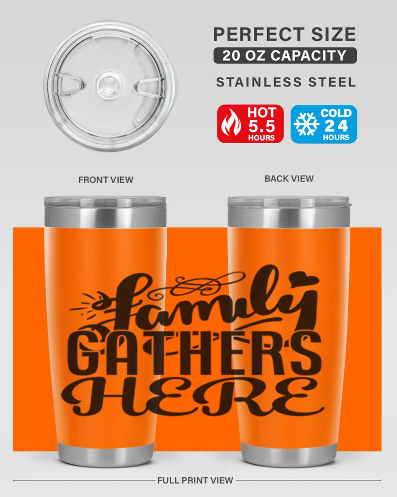 family gathers here 39#- family- Tumbler