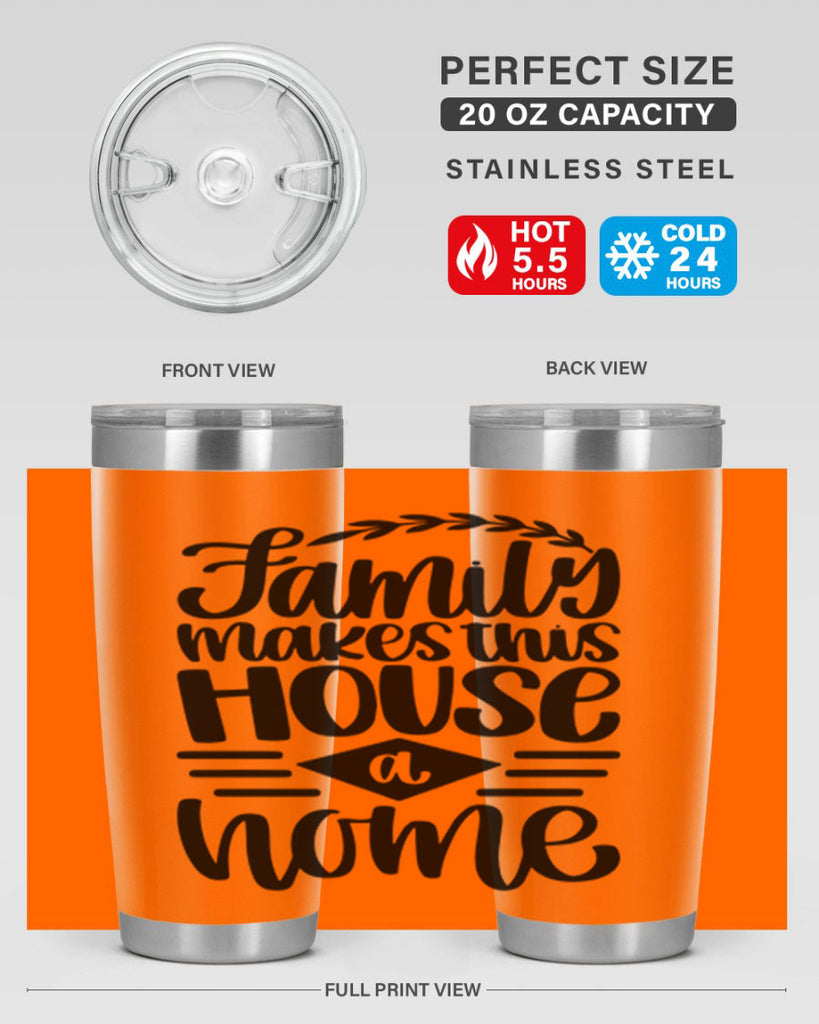 family makes this house a home 18#- home- Tumbler