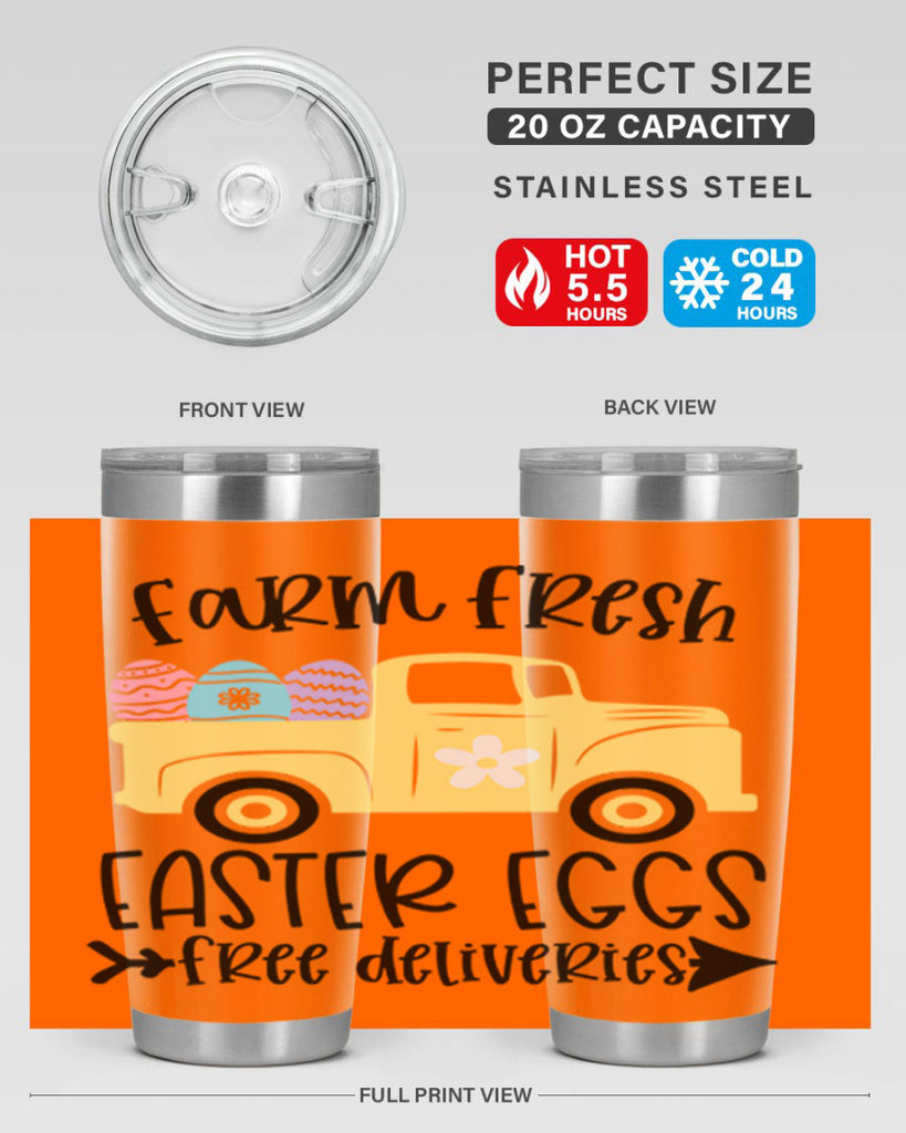 farm fresh easter eggs 46#- easter- Tumbler