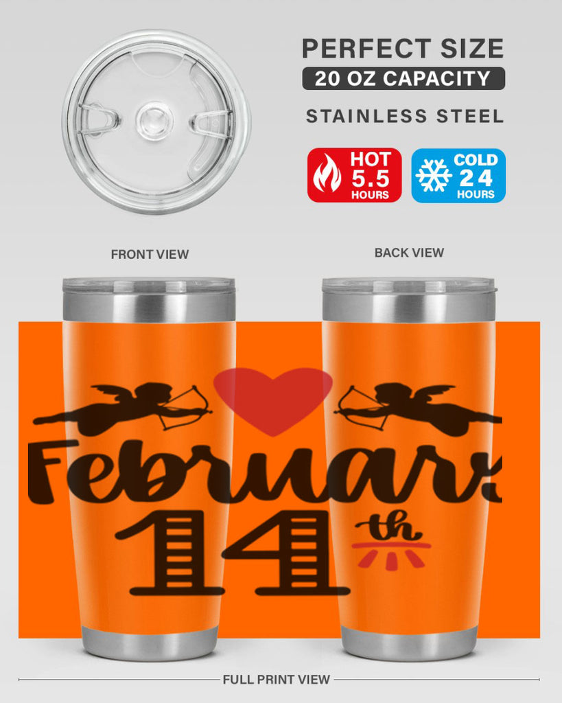 february th 28#- valentines day- Tumbler