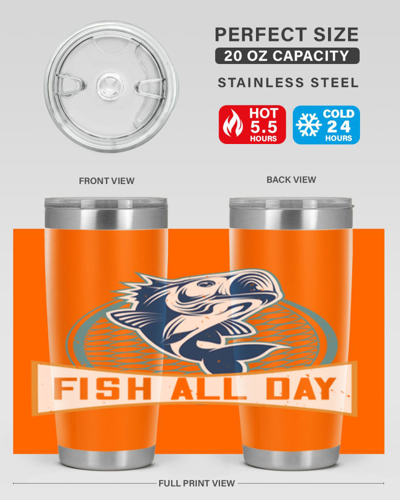 fish all day 277#- fishing- Tumbler