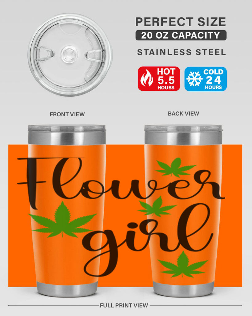 flower girl cannabis 84#- marijuana- Tumbler